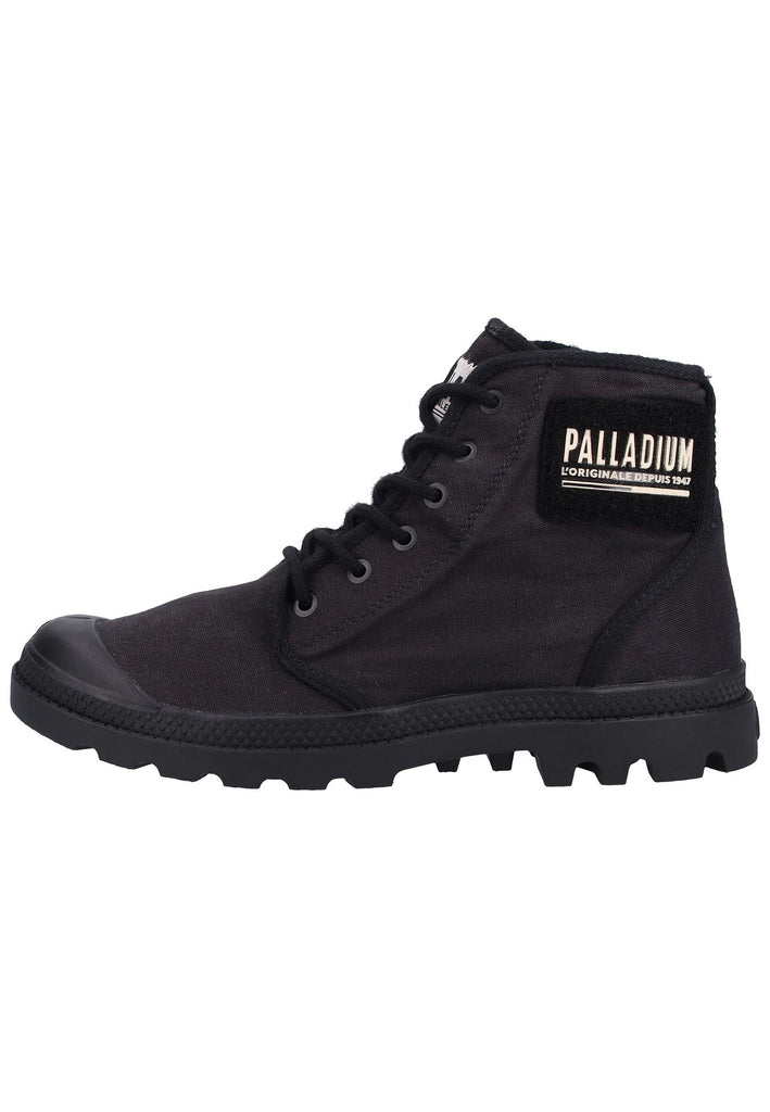 Palladium Stiefelette Canvas Schwarz