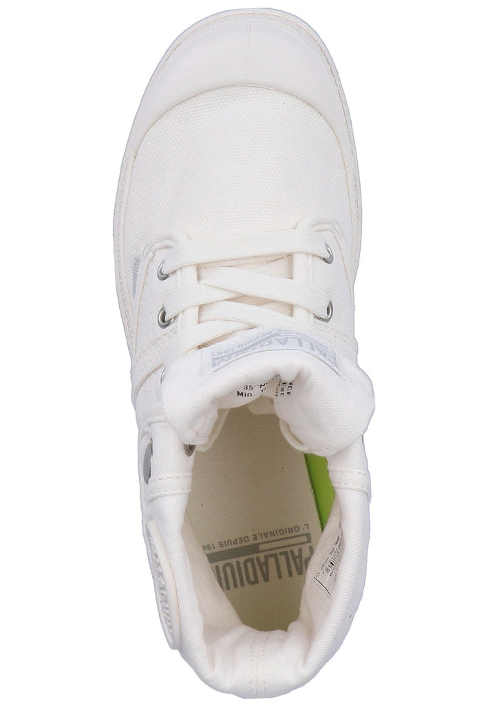 Palladium Stiefelette Canvas Weiß
