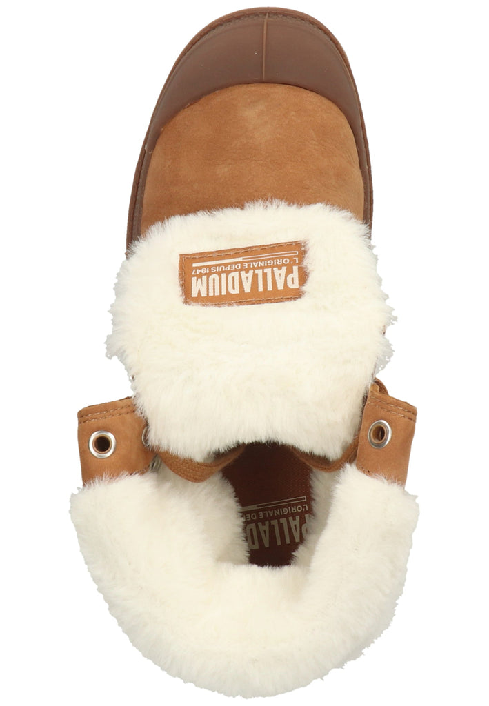 Palladium Stiefelette Leder Braun Warmfutter