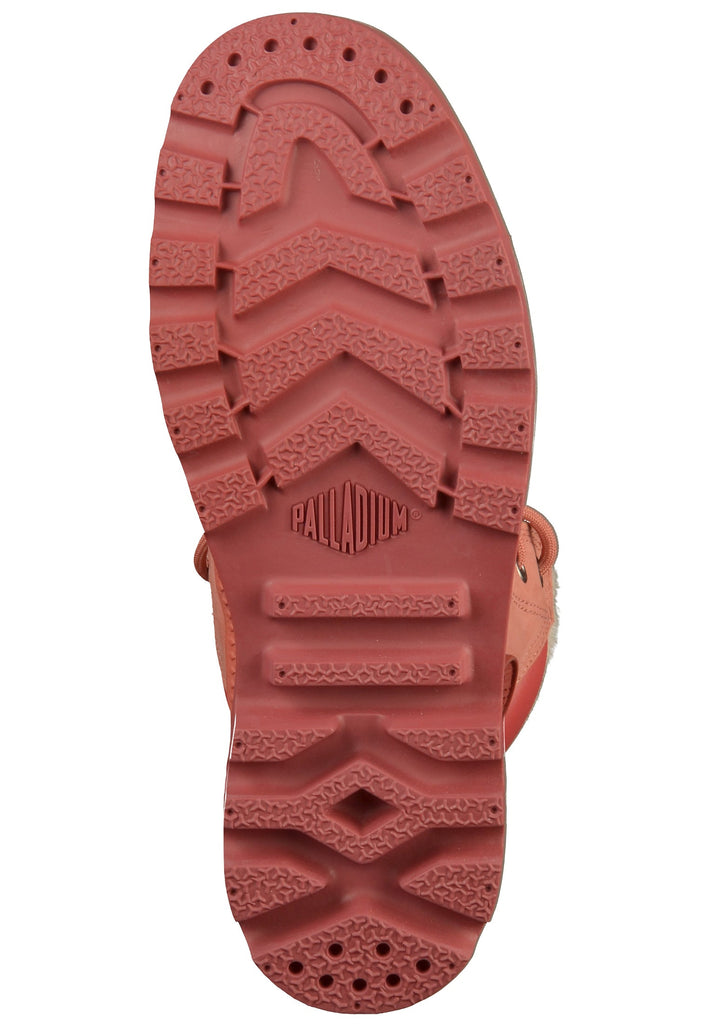 Palladium Stiefelette Leder Dunkelrosa