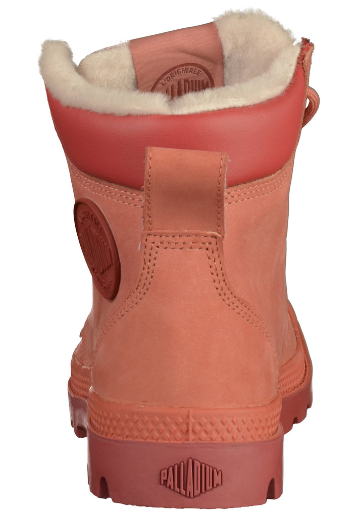 Palladium Stiefelette Leder Dunkelrosa