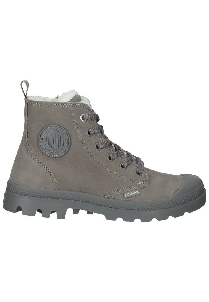 Palladium Stiefelette Leder Grau Warmfutter