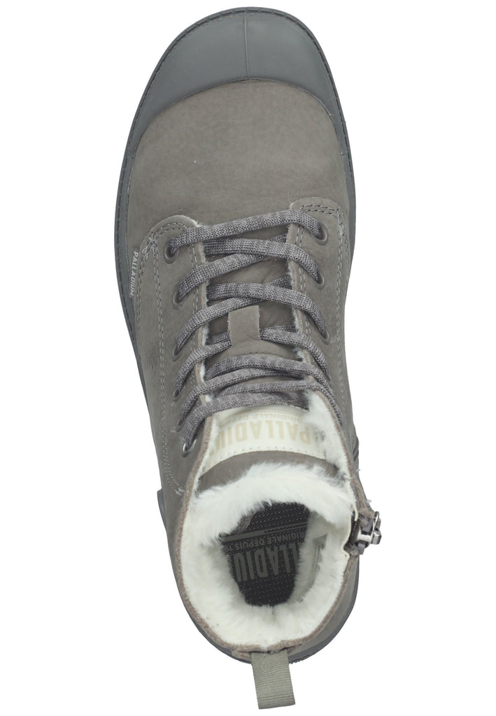 Palladium Stiefelette Leder Grau Warmfutter