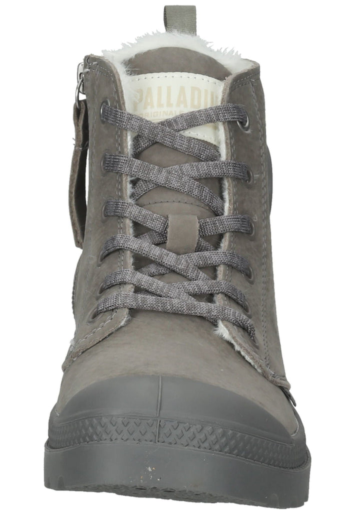 Palladium Stiefelette Leder Grau Warmfutter