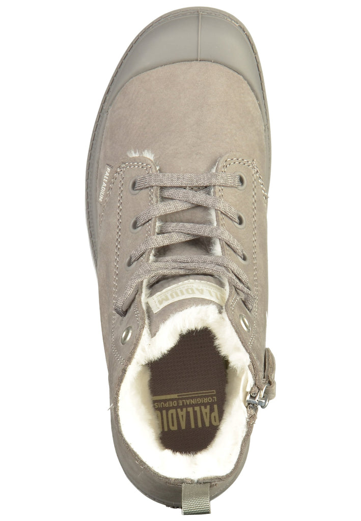 Palladium Stiefelette Leder Grau Warmfutter