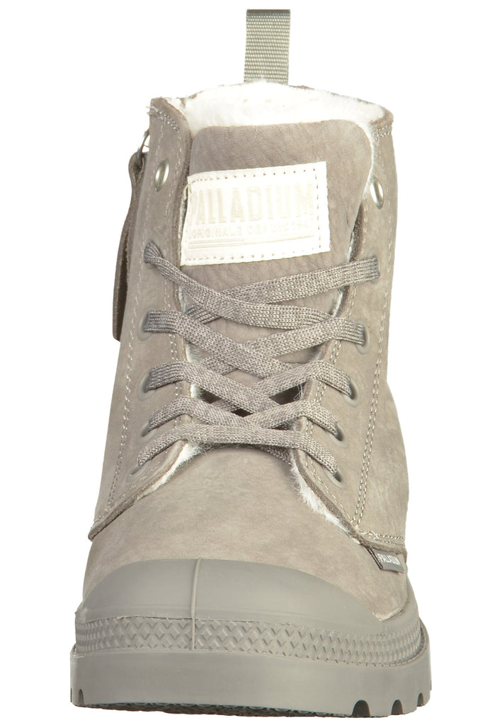 Palladium Stiefelette Leder Grau Warmfutter