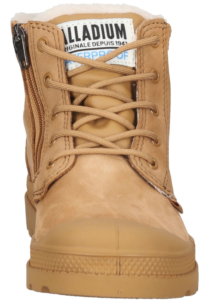 Palladium Stiefelette Leder Hellbraun Warmfutter