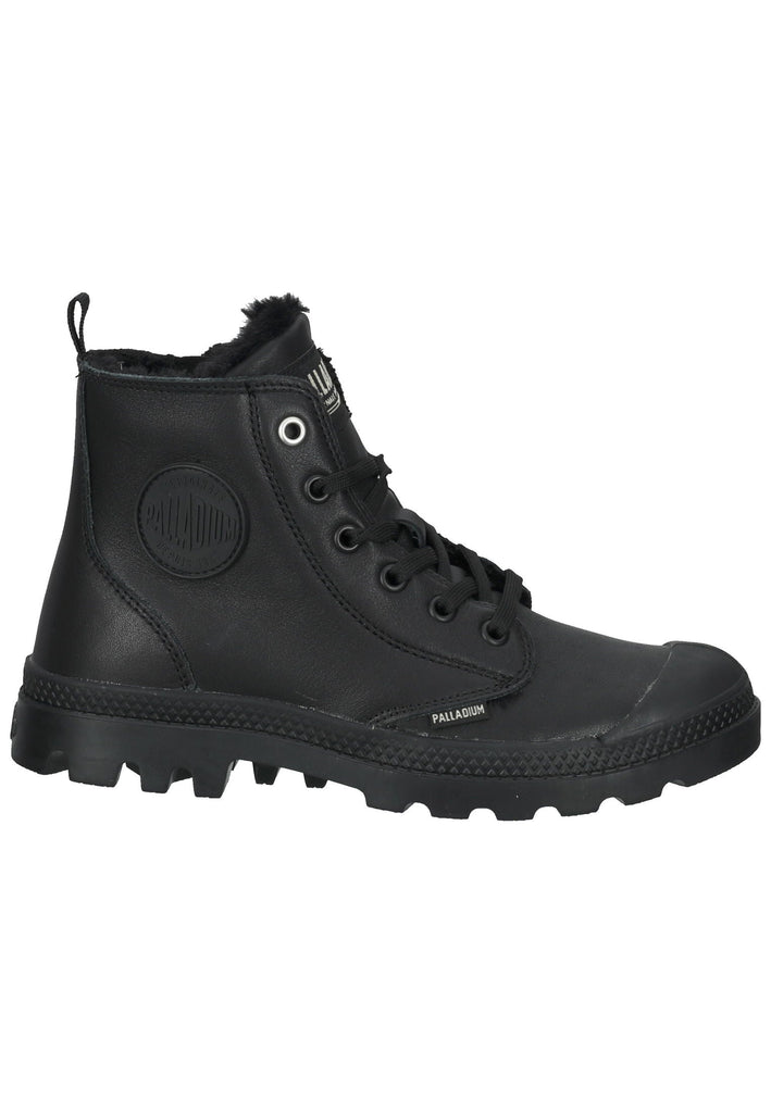Palladium Stiefelette Leder Schwarz Warmfutter