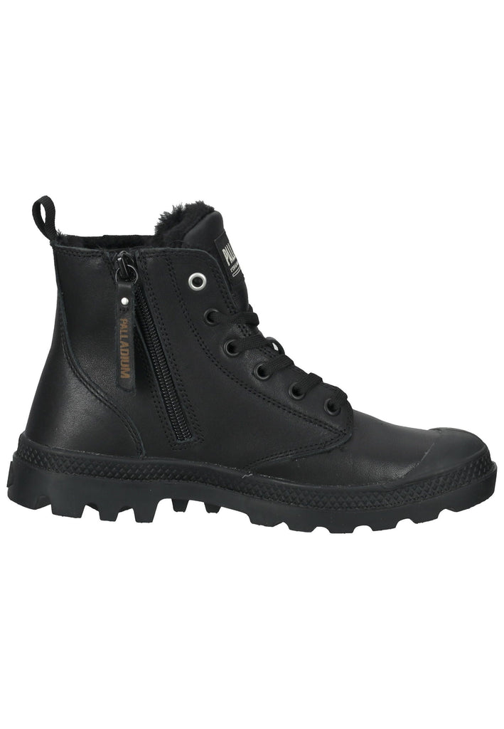 Palladium Stiefelette Leder Schwarz Warmfutter