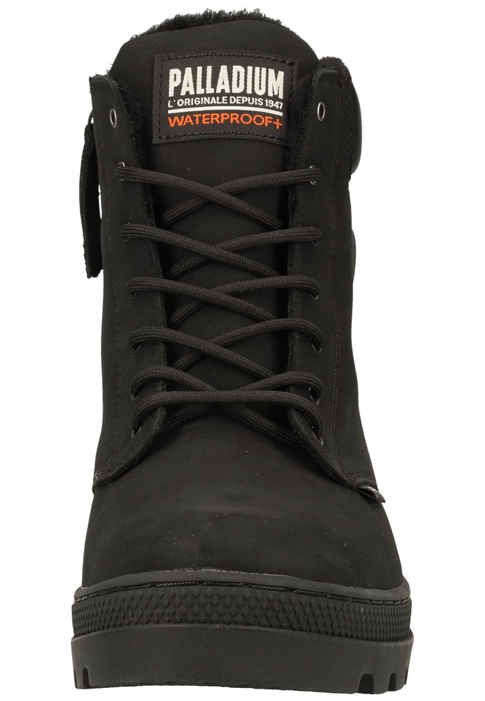 Palladium Stiefelette Leder Schwarz Warmfutter