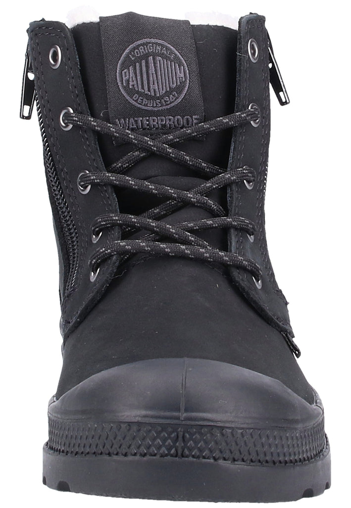 Palladium Stiefelette Leder Schwarz Warmfutter