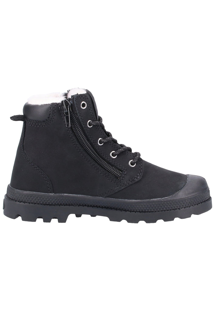 Palladium Stiefelette Leder Schwarz Warmfutter