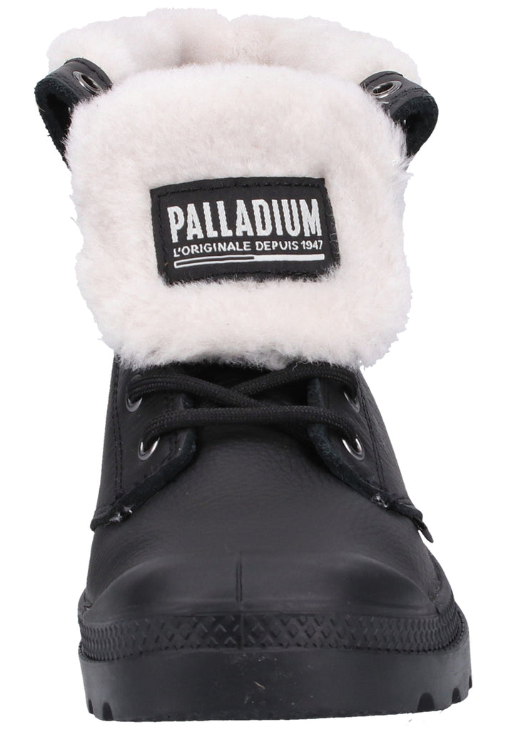 Palladium Stiefelette Leder Schwarz Warmfutter