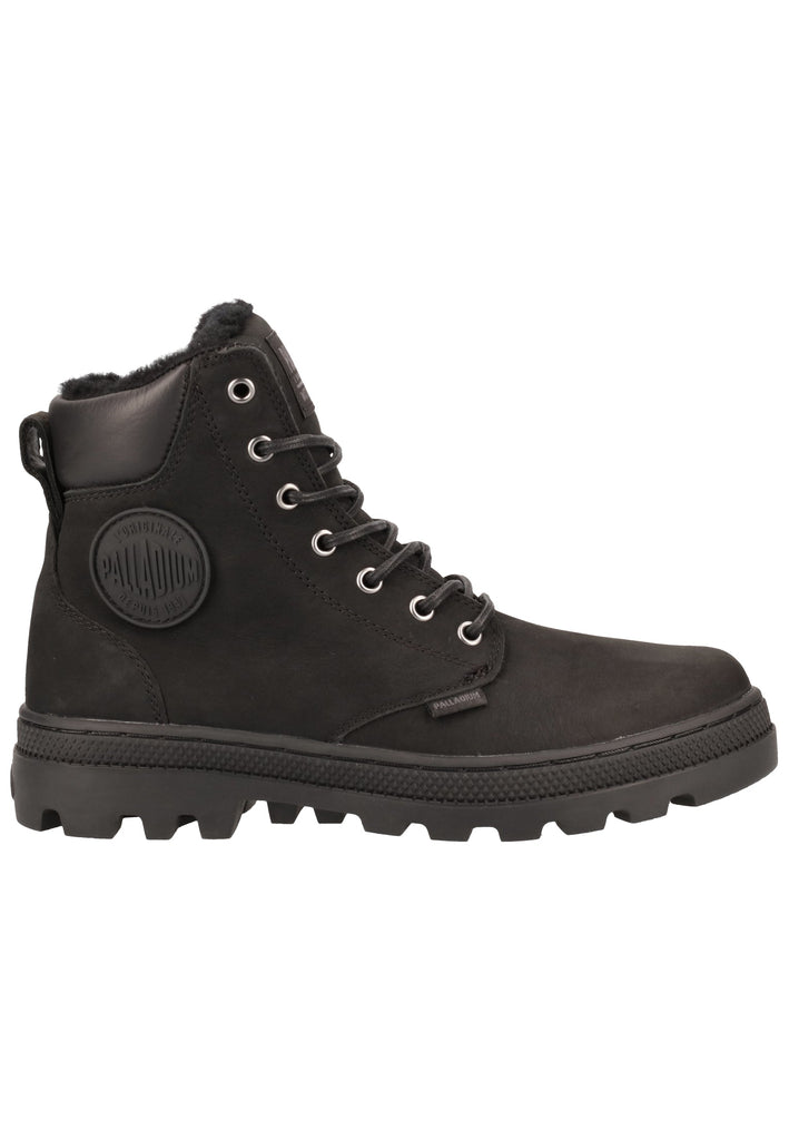 Palladium Stiefelette Leder Schwarz Warmfutter