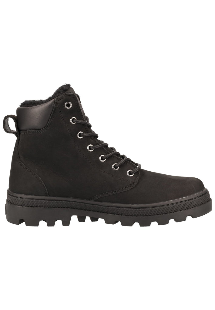Palladium Stiefelette Leder Schwarz Warmfutter