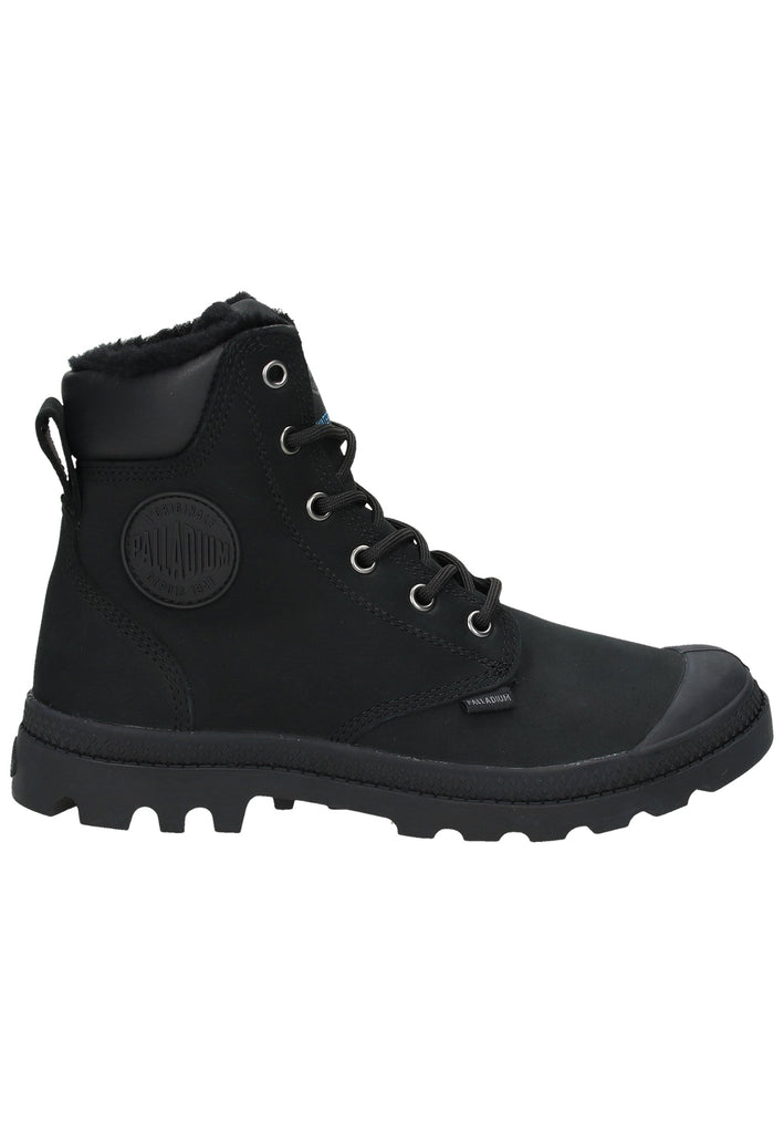 Palladium Stiefelette Leder Schwarz Warmfutter