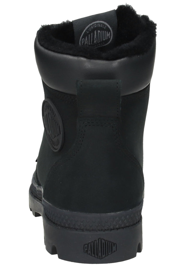 Palladium Stiefelette Leder Schwarz Warmfutter