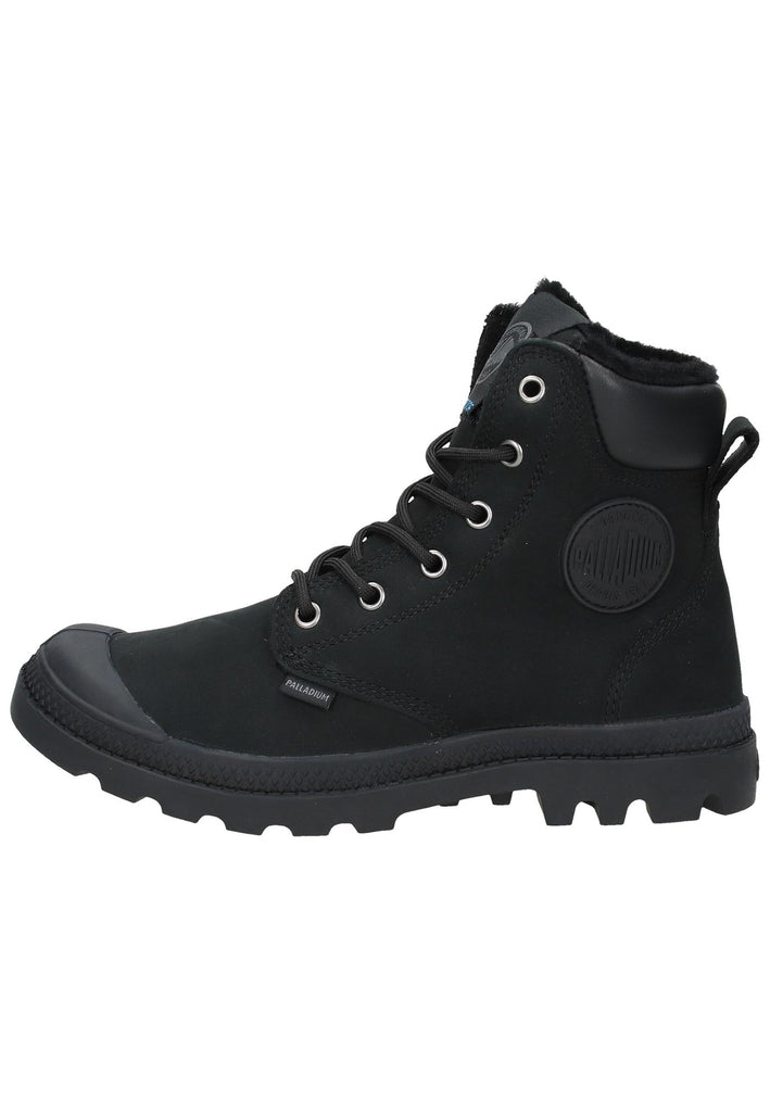 Palladium Stiefelette Leder Schwarz Warmfutter