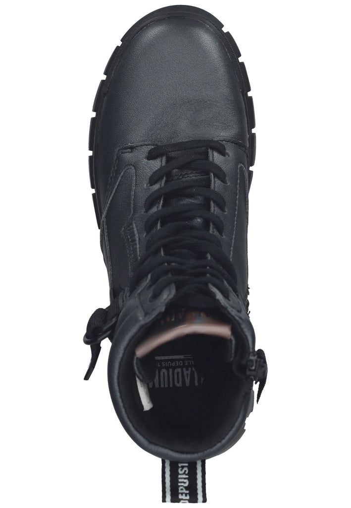 Palladium Stiefelette Leder Silber