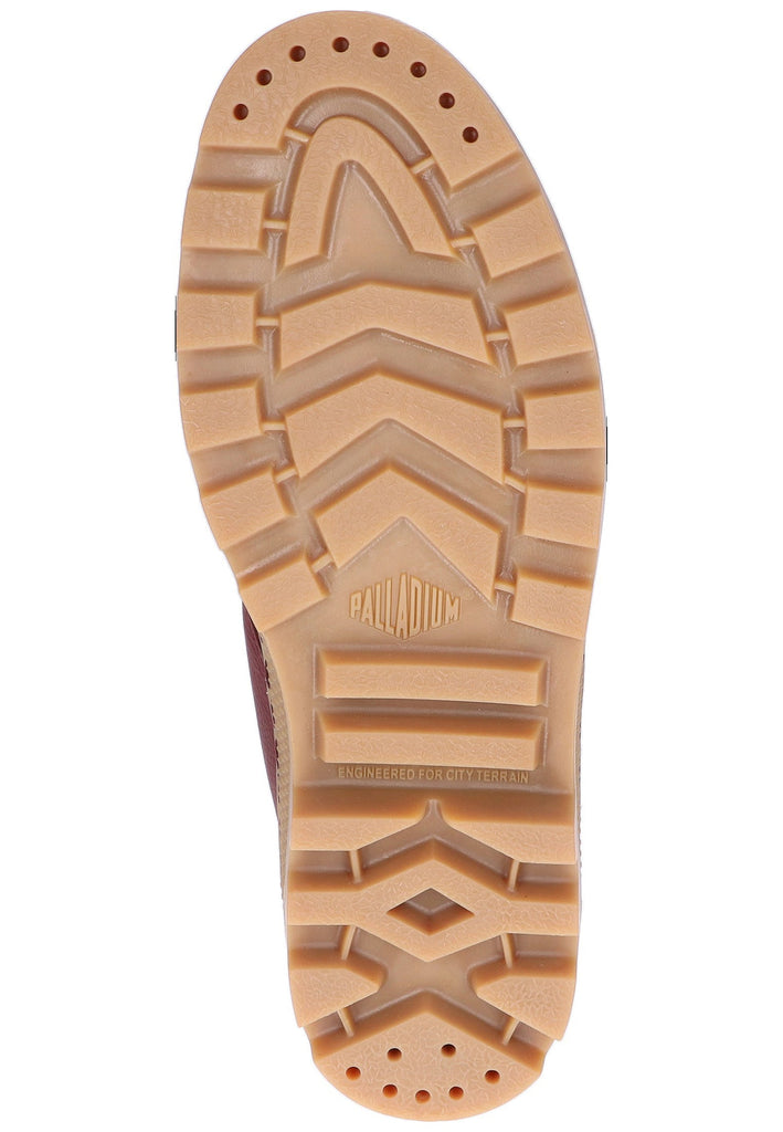 Palladium Stiefelette Leder/Textil Bordeaux