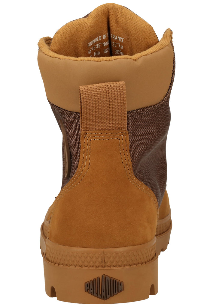 Palladium Stiefelette Leder/Textil Braun