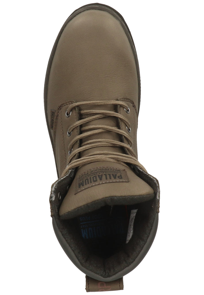 Palladium Stiefelette Leder/Textil Braun