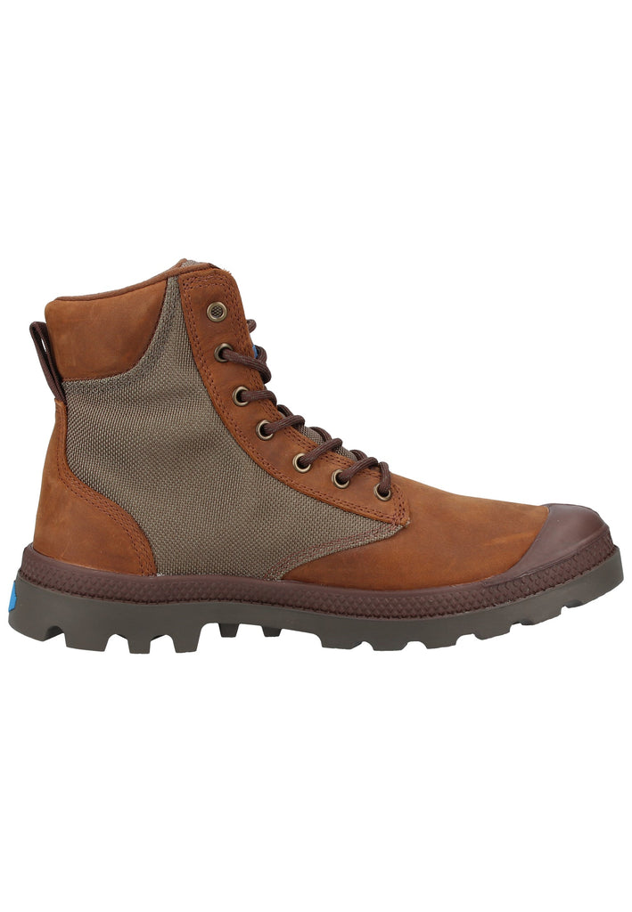 Palladium Stiefelette Leder/Textil Braun