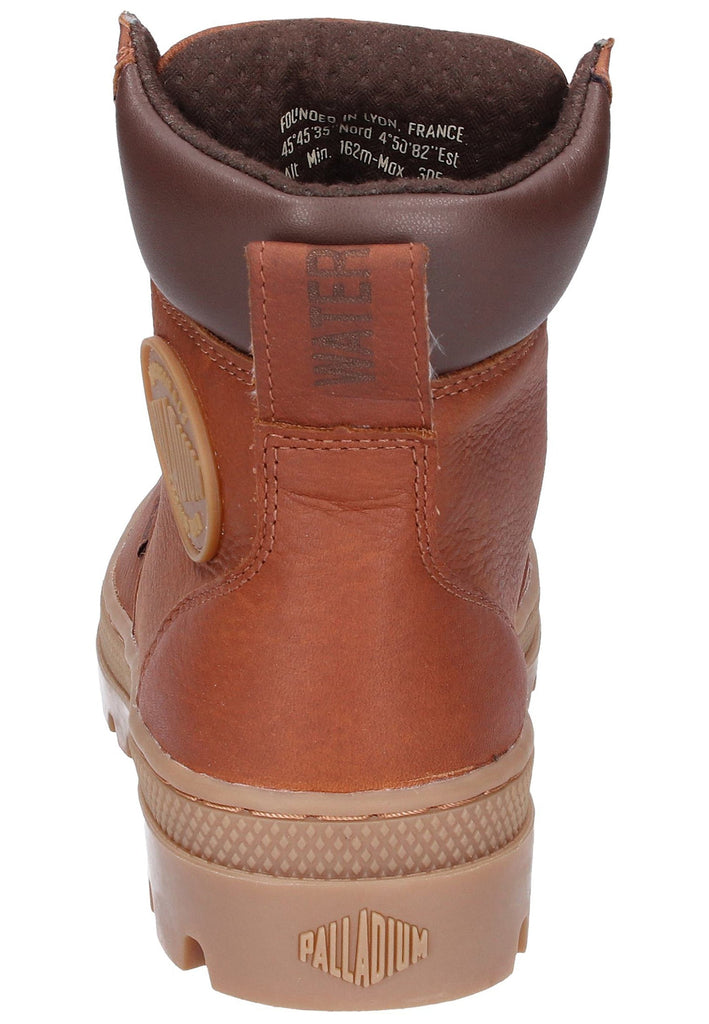 Palladium Stiefelette Leder/Textil Braun