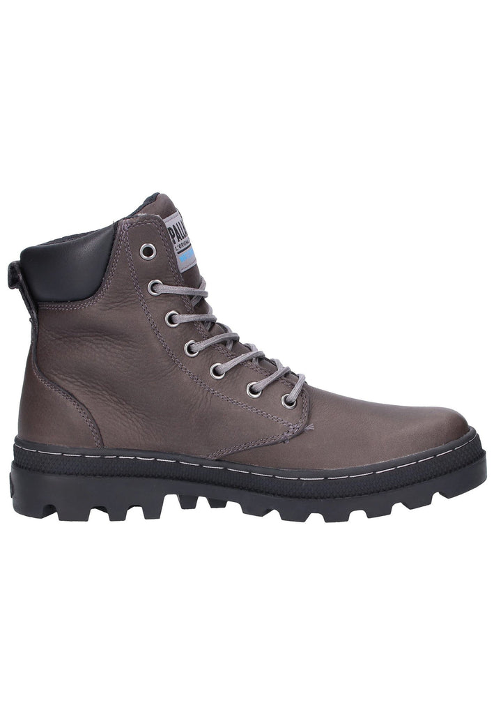 Palladium Stiefelette Leder/Textil Dunkelgrau