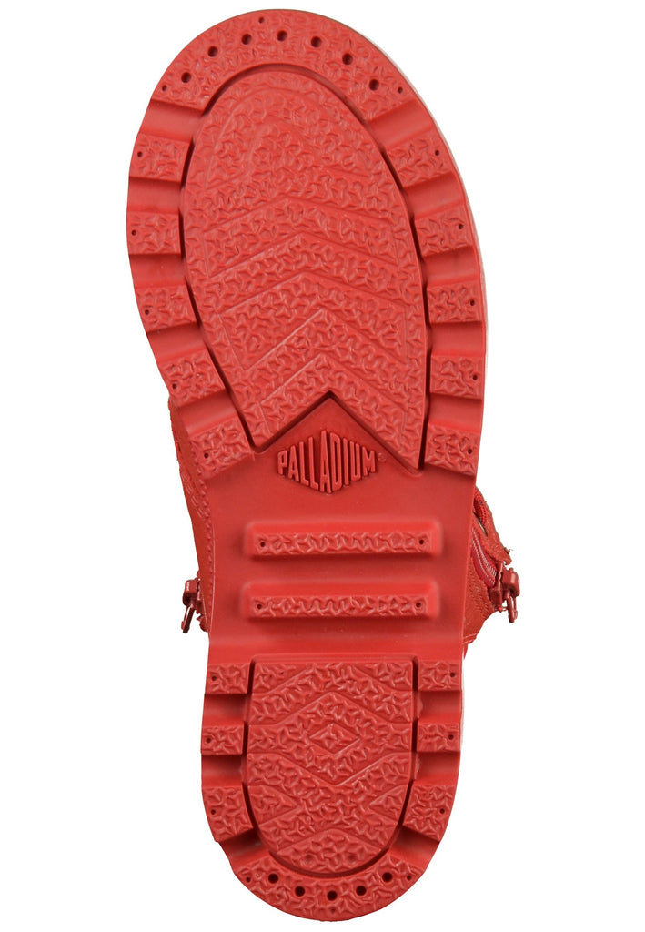 Palladium Stiefelette Leder/Textil Rot