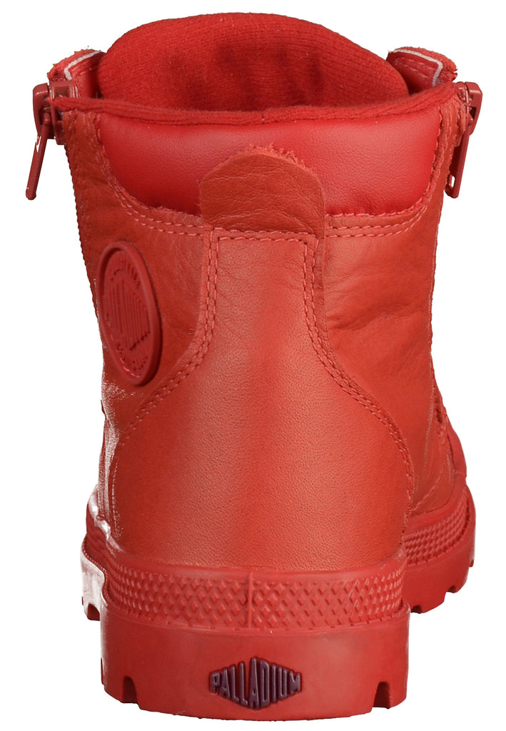 Palladium Stiefelette Leder/Textil Rot