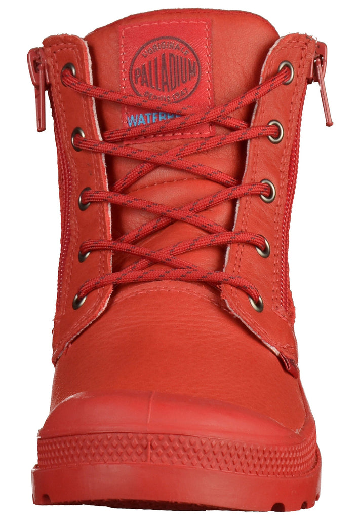 Palladium Stiefelette Leder/Textil Rot