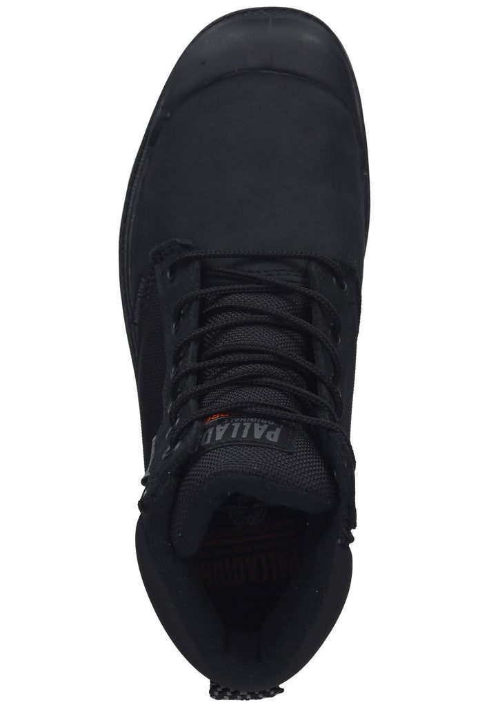 Palladium Stiefelette Leder/Textil Schwarz