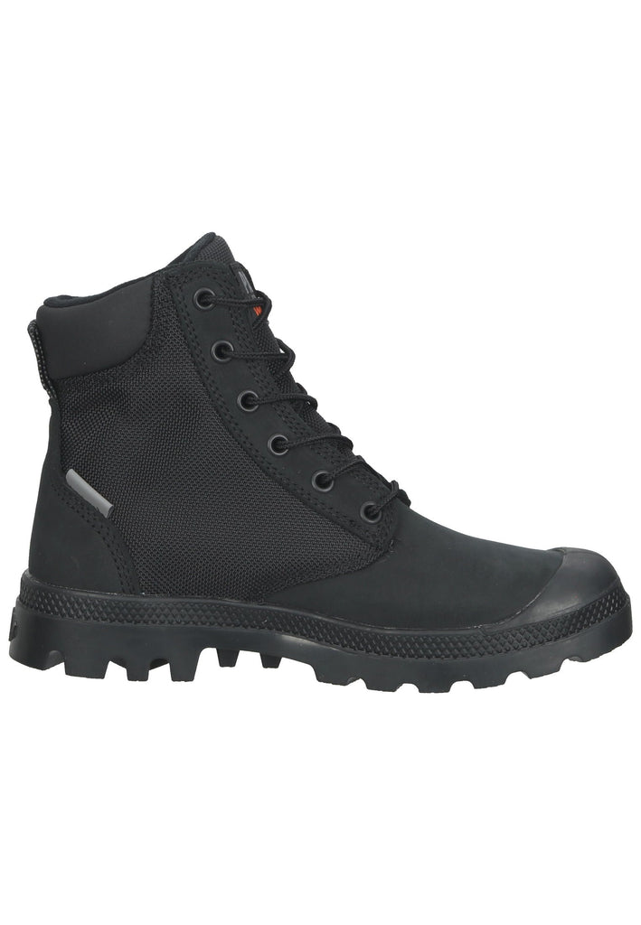 Palladium Stiefelette Leder/Textil Schwarz