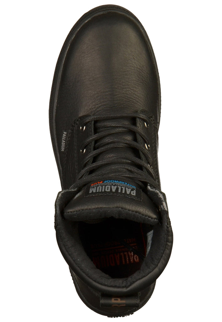 Palladium Stiefelette Leder/Textil Schwarz