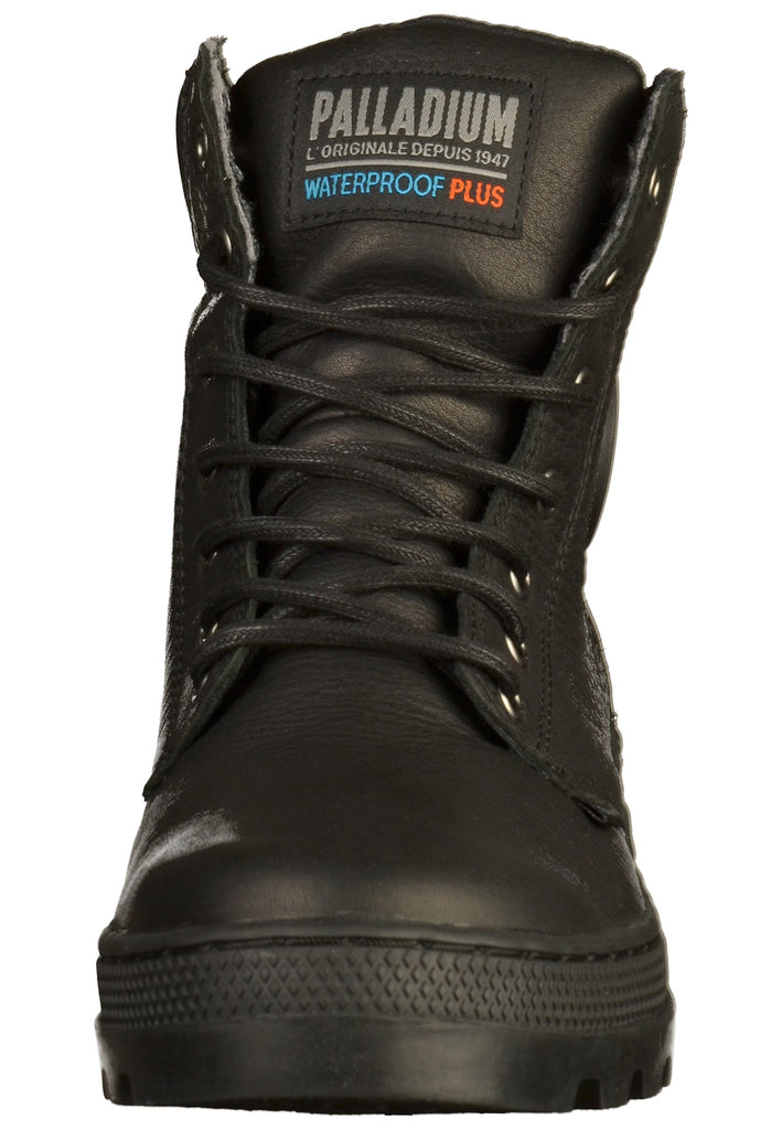 Palladium Stiefelette Leder/Textil Schwarz