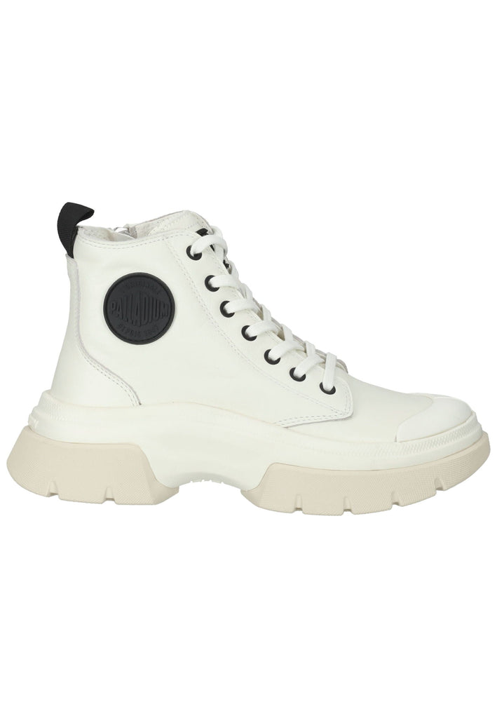 Palladium Stiefelette Leder Weiß