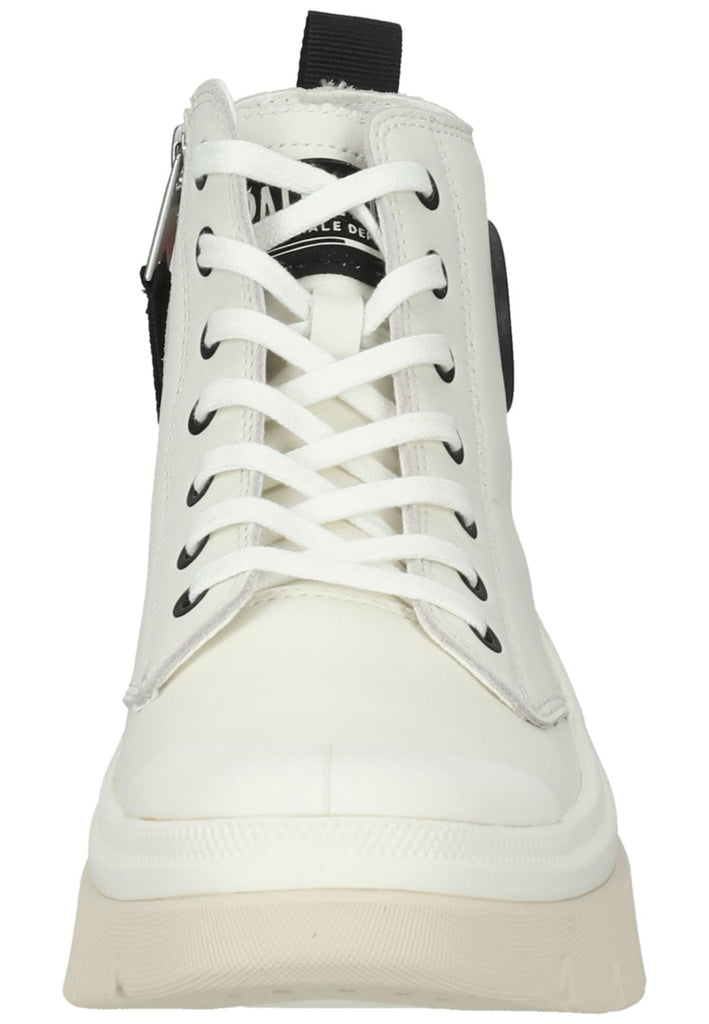 Palladium Stiefelette Leder Weiß