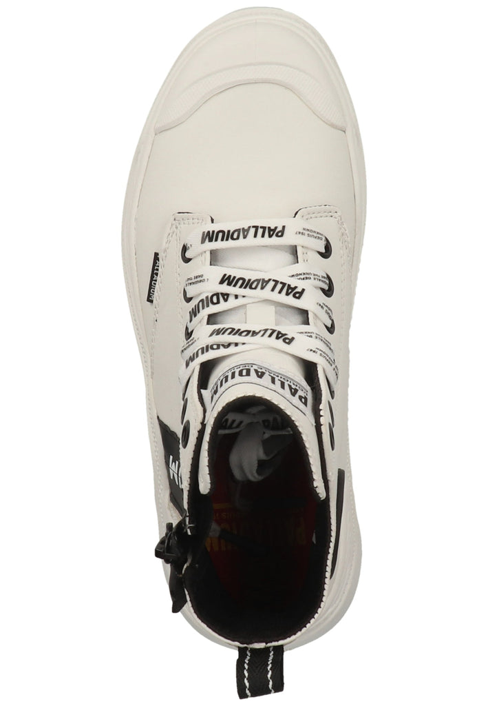 Palladium Stiefelette Leder Weiß