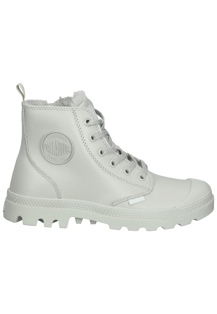Palladium Stiefelette Leder Weiß Warmfutter