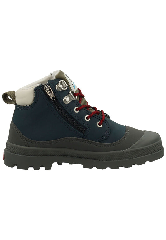Palladium Stiefelette Lederimitat Blau