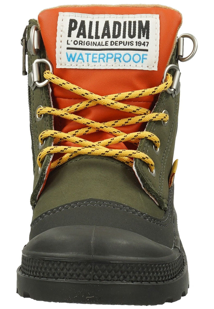 Palladium Stiefelette Lederimitat Grün