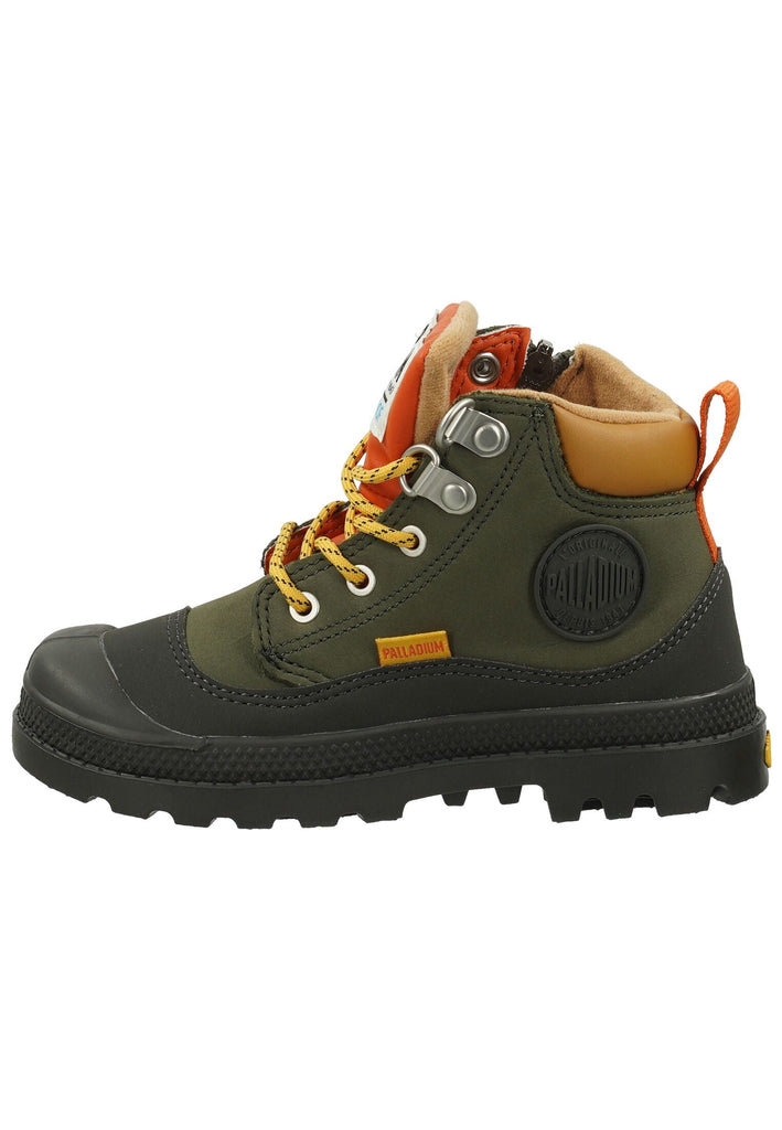 Palladium Stiefelette Lederimitat Grün