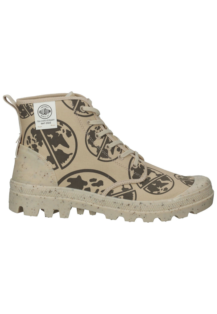 Palladium Stiefelette Textil Schwarz/Beige