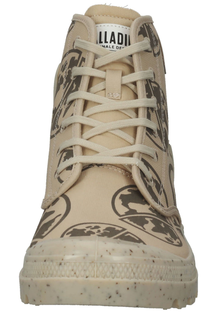 Palladium Stiefelette Textil Schwarz/Beige