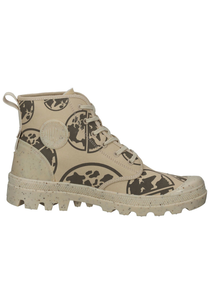 Palladium Stiefelette Textil Schwarz/Beige