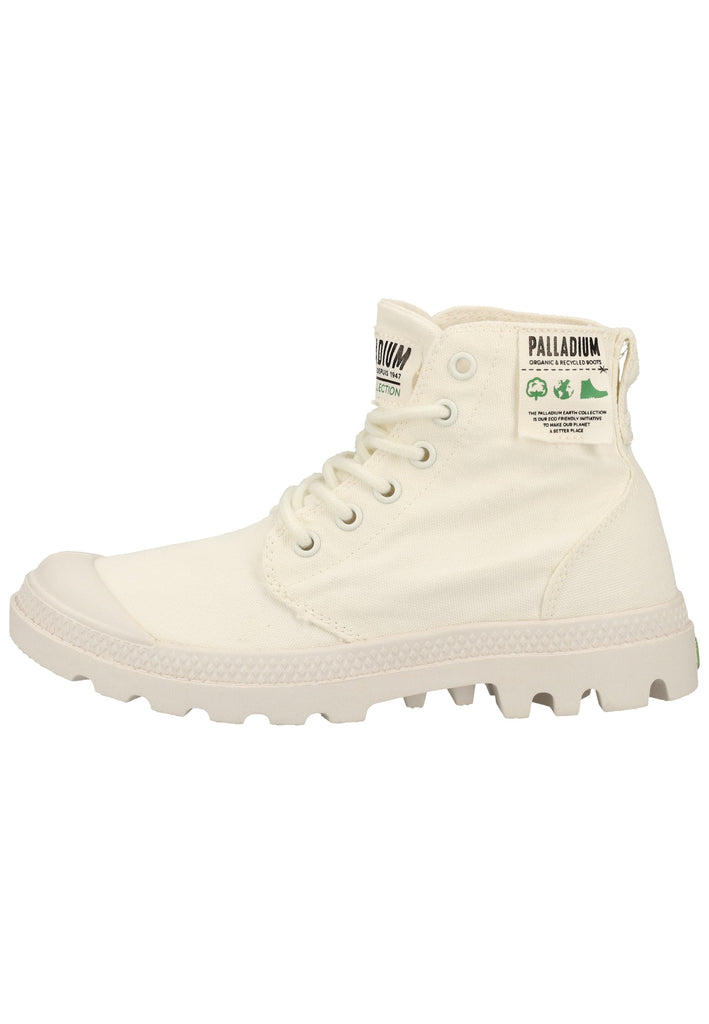 Palladium Stiefelette Textil Weiß