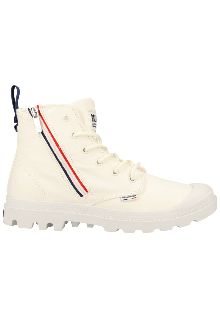 Palladium Stiefelette Textil Weiß