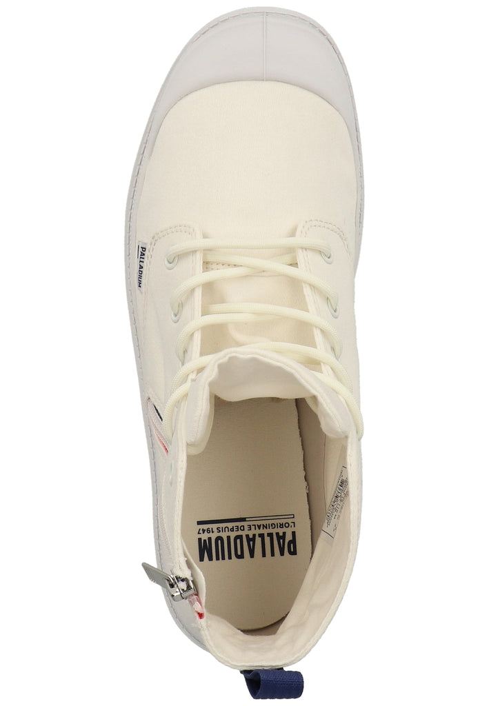 Palladium Stiefelette Textil Weiß