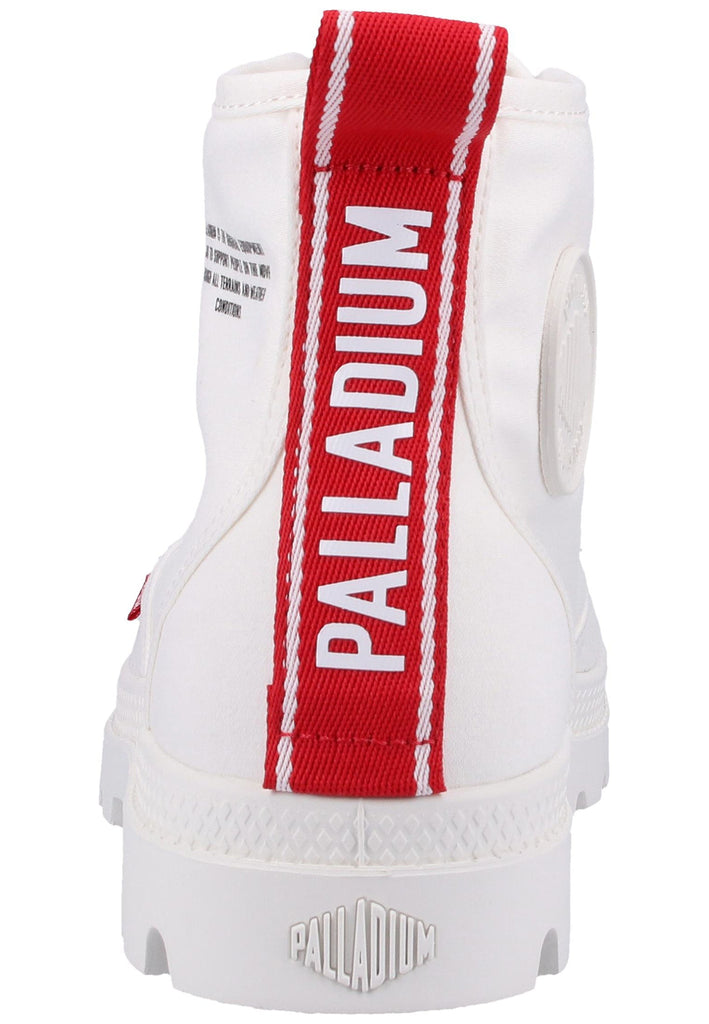 Palladium Stiefelette Textil Weiß